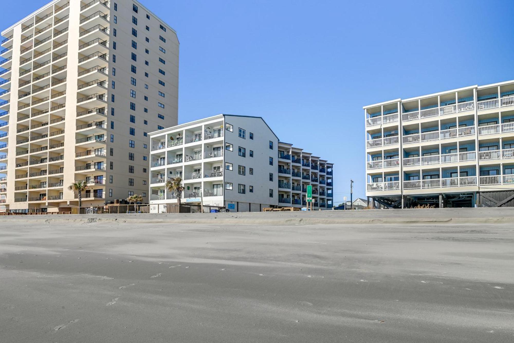 Cozy Beachfront Condo With Wifi, Views And Pool Access Myrtle Beach Kültér fotó