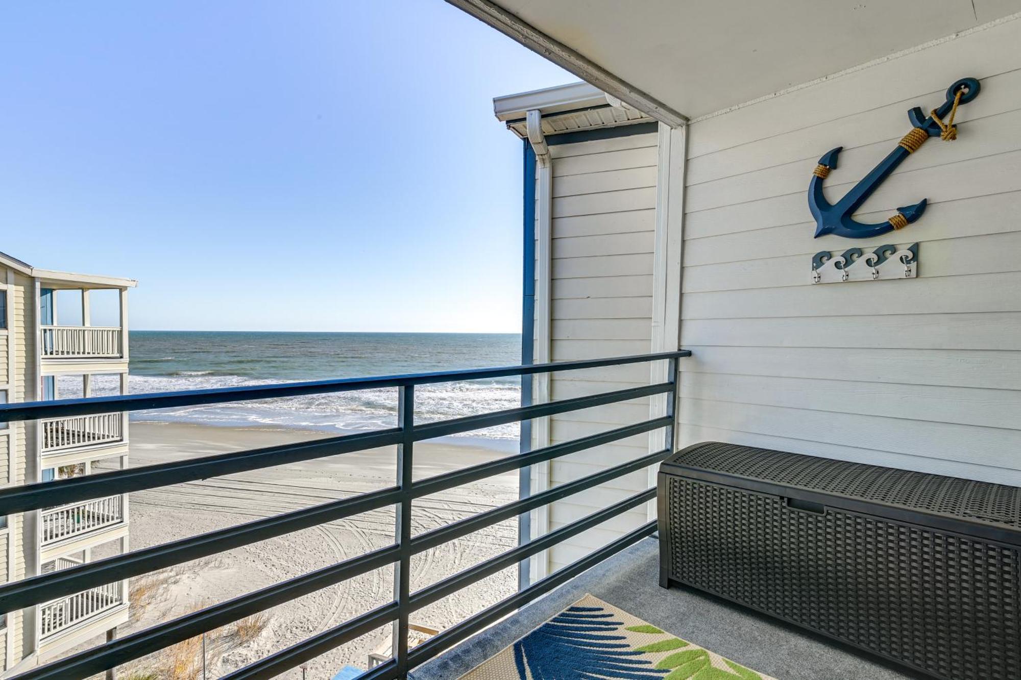 Cozy Beachfront Condo With Wifi, Views And Pool Access Myrtle Beach Kültér fotó